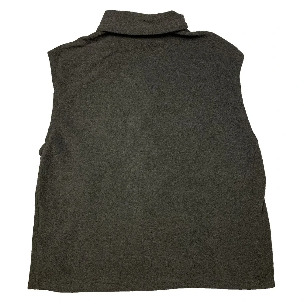 Columbia Cathedral Peak Vest Mens Large Gray Full Zip Outdoor Fleece‎ WM1480